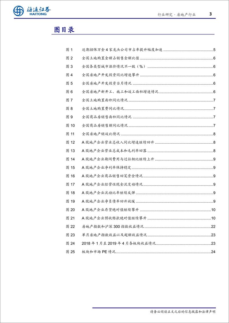 《房地产行业2018年报&2019一季报综述：集中度继续攀升，行业指标有所改善-20190504-海通证券-27页》 - 第4页预览图