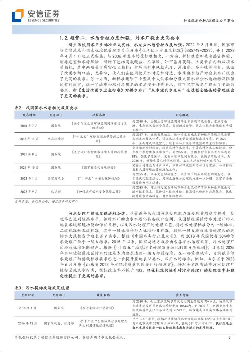 《安信证券-环保及公用事业：智慧水务：数字中国驱动下水务公司降本增效的必由之路》 - 第8页预览图