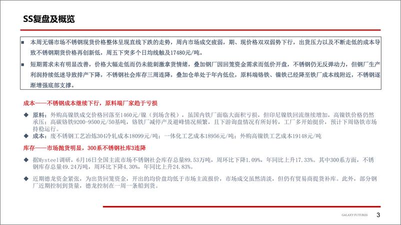 《Ni：价格低位促成交，国内社库去库；SS，成本继续走低，需求仍未改善-20220619-银河期货-24页》 - 第5页预览图