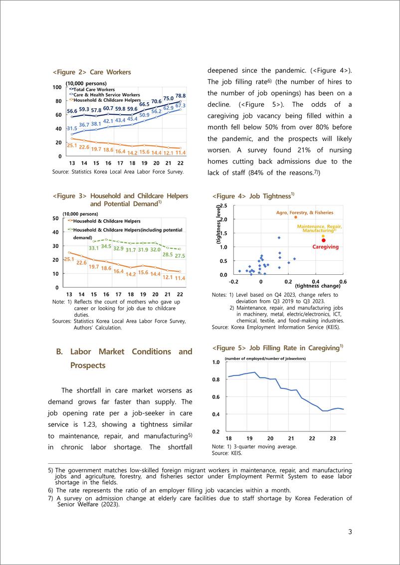 《韩国央行-缓解护理服务部门的劳动力短缺和成本负担[BOK发布说明2024-6]（英）-47页》 - 第4页预览图