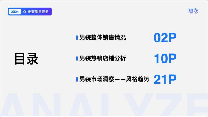 《2024Q1男装电商销售复盘报告-知衣科技》 - 第2页预览图