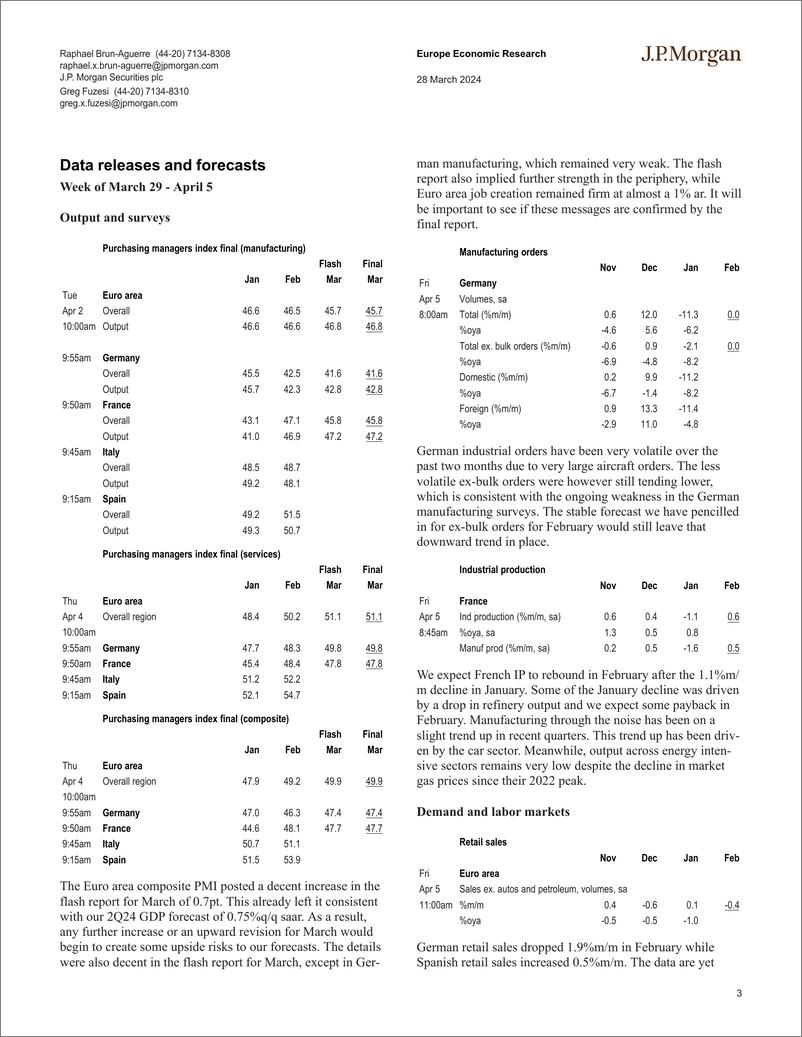 《JPMorgan Econ  FI-Euro Area-107267028》 - 第3页预览图