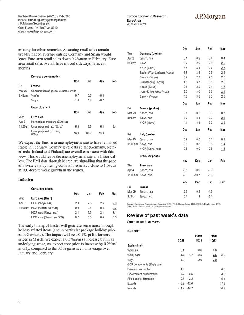 《JPMorgan Econ  FI-Euro Area-107267028》 - 第4页预览图