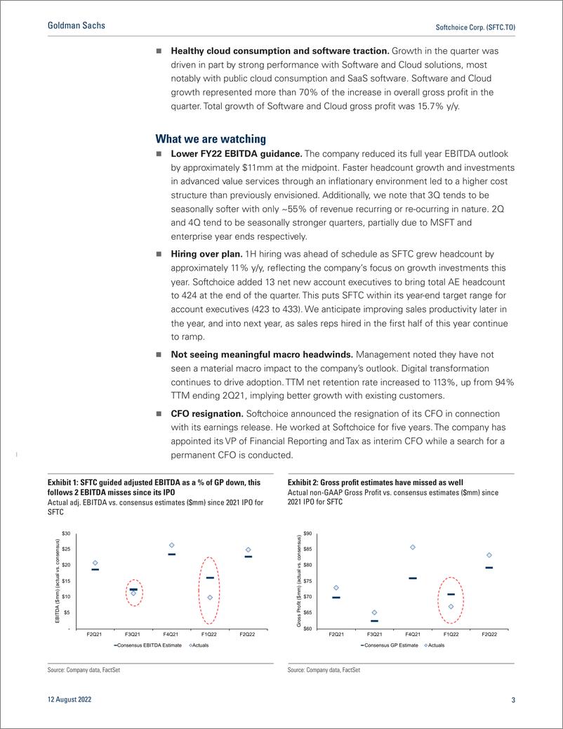 《Softchoice Corp. (SFTC.TO Good 2Q results offset by lower FY22 EBITDA guide(1)》 - 第4页预览图