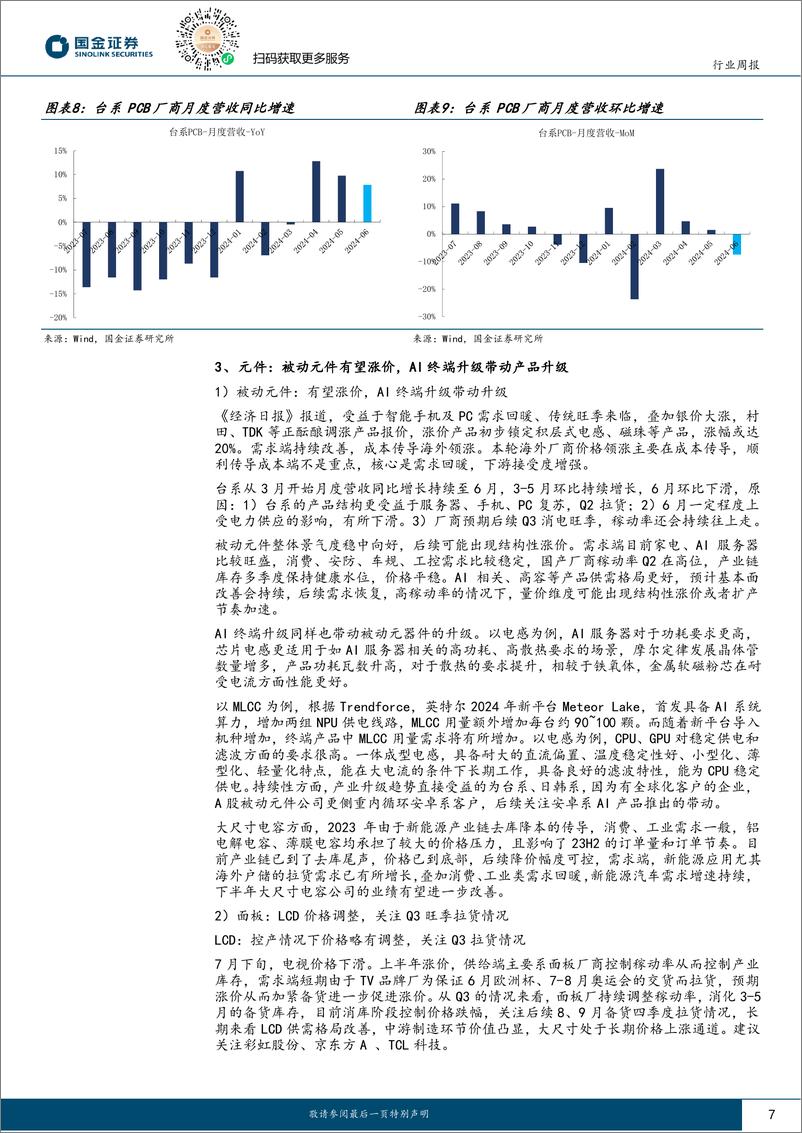 《国金证券-信息技术产业行业研究_AI持续迭代_关注硬件及应用落地投资机会》 - 第7页预览图