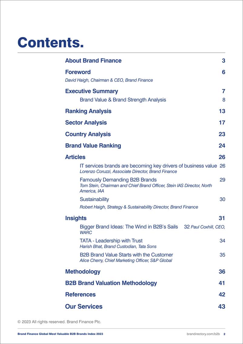 《2023年全球最有价值的B2B品牌指数》 - 第2页预览图