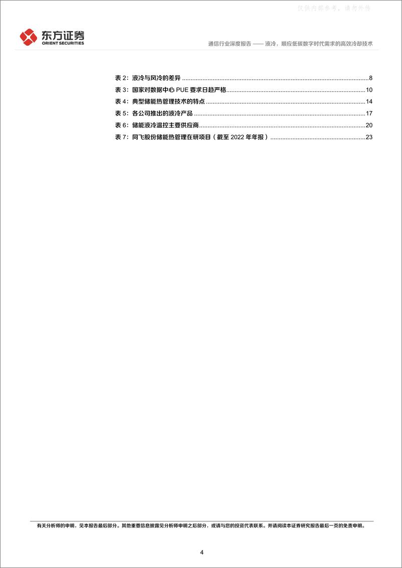 《东方证券-通信行业深度报告：液冷，顺应低碳数字时代需求的高效冷却技术-230608》 - 第4页预览图