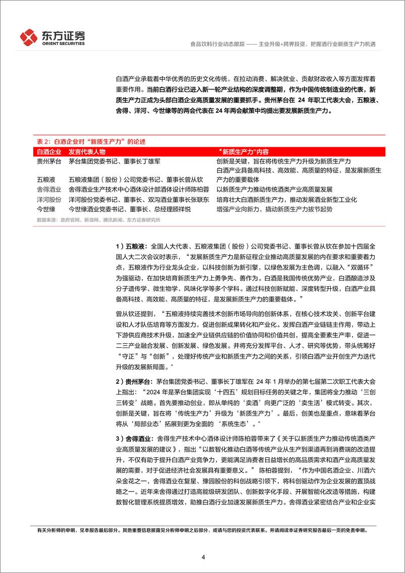 《食品饮料行业新质生产力系列研究：主业升级%2b跨界投资，把握酒行业新质生产力机遇-240310-东方证券-10页》 - 第4页预览图