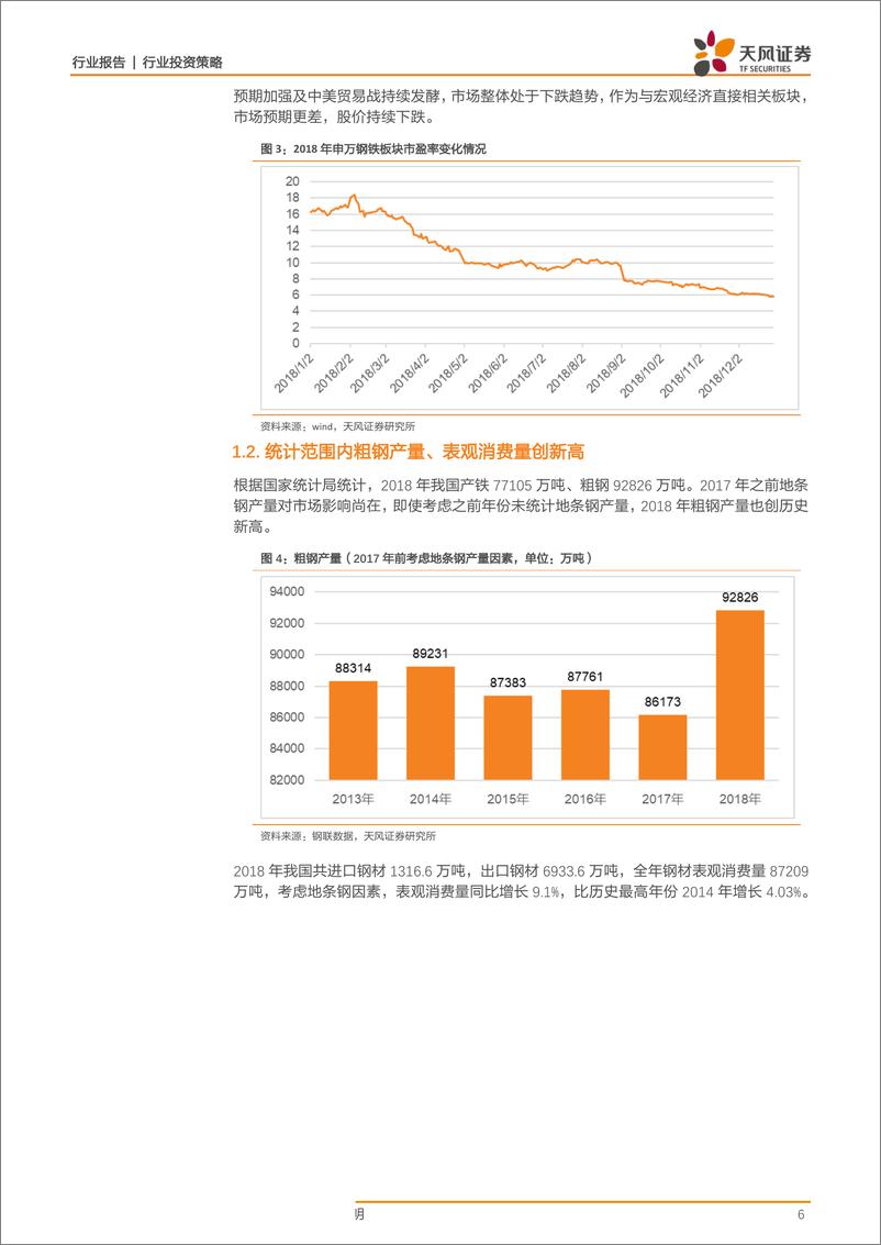 《钢铁行业2019年投资策略：产业链利润再平衡，钢铁主业利润同比趋平-20190126-天风证券-36页》 - 第7页预览图