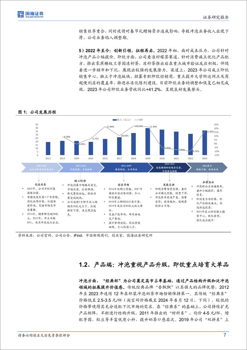 《国海证券-香飘飘-603711-公司深度研究：冲泡龙头改革再起，即饮业务蓄势待发》 - 第7页预览图