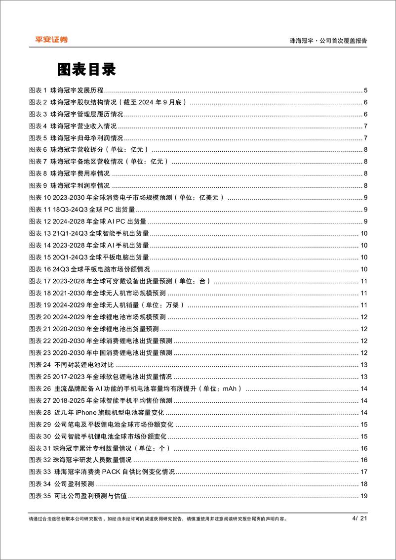 《珠海冠宇(688772)量价提升逻辑持续演绎，助力经营业绩步入高增长-241129-平安证券-21页》 - 第4页预览图