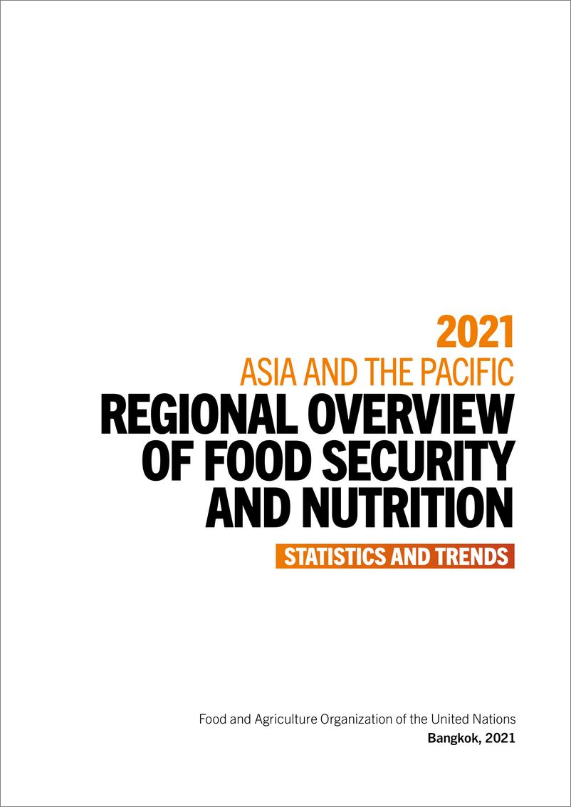 《2021年亚太区域粮食安全和营养状况概述：统计和趋势》英-66页 - 第4页预览图