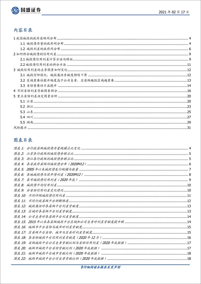 《固定收益专题：城投利差决定因素分解，政府层级的角度-20210217-国盛证券-32页》 - 第2页预览图