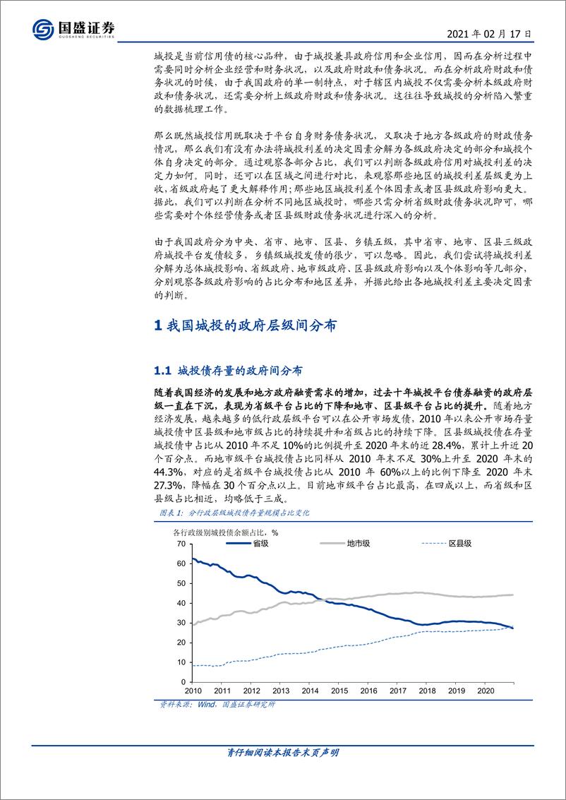 《固定收益专题：城投利差决定因素分解，政府层级的角度-20210217-国盛证券-32页》 - 第4页预览图