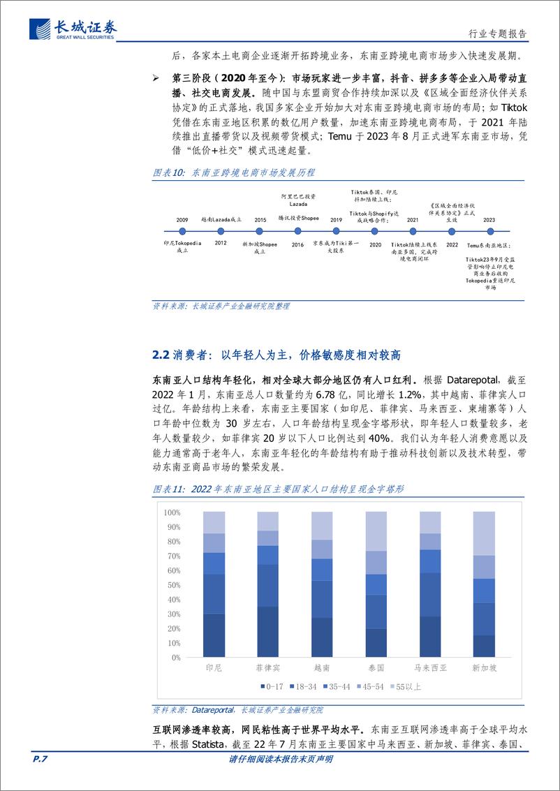 《电商零售行业跨境电商专题：东南亚电商渗透率上行空间广阔，新兴市场提供跨境电商发展机会》 - 第7页预览图