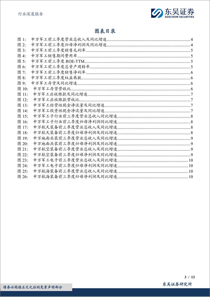 《国防军工行业深度报告：2024年三季报总结，业绩底部，复苏在即-241114-东吴证券-13页》 - 第3页预览图