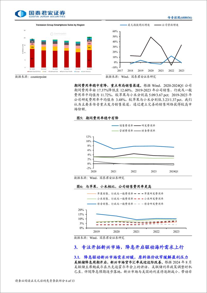 《传音控股(688036)降息周期开启，新兴市场手机龙头再腾飞-240828-国泰君安-13页》 - 第6页预览图