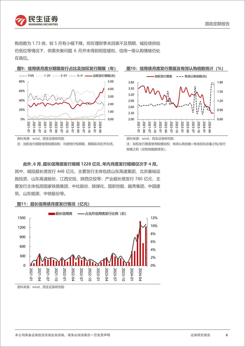 《信用策略月报：7月，信用利差继续压缩？-240701-民生证券-29页》 - 第6页预览图