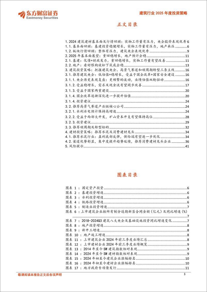 《建筑行业2025年度投资策略：寻找优势企业的超额机会-241129-东方财富证券-42页》 - 第3页预览图