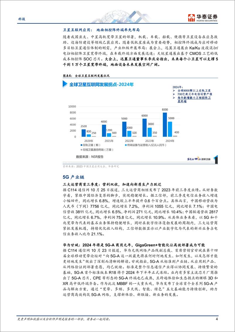 《通信行业专题研究：卫星应用大会召开，关注技术突破-20231029-华泰证券-22页》 - 第5页预览图