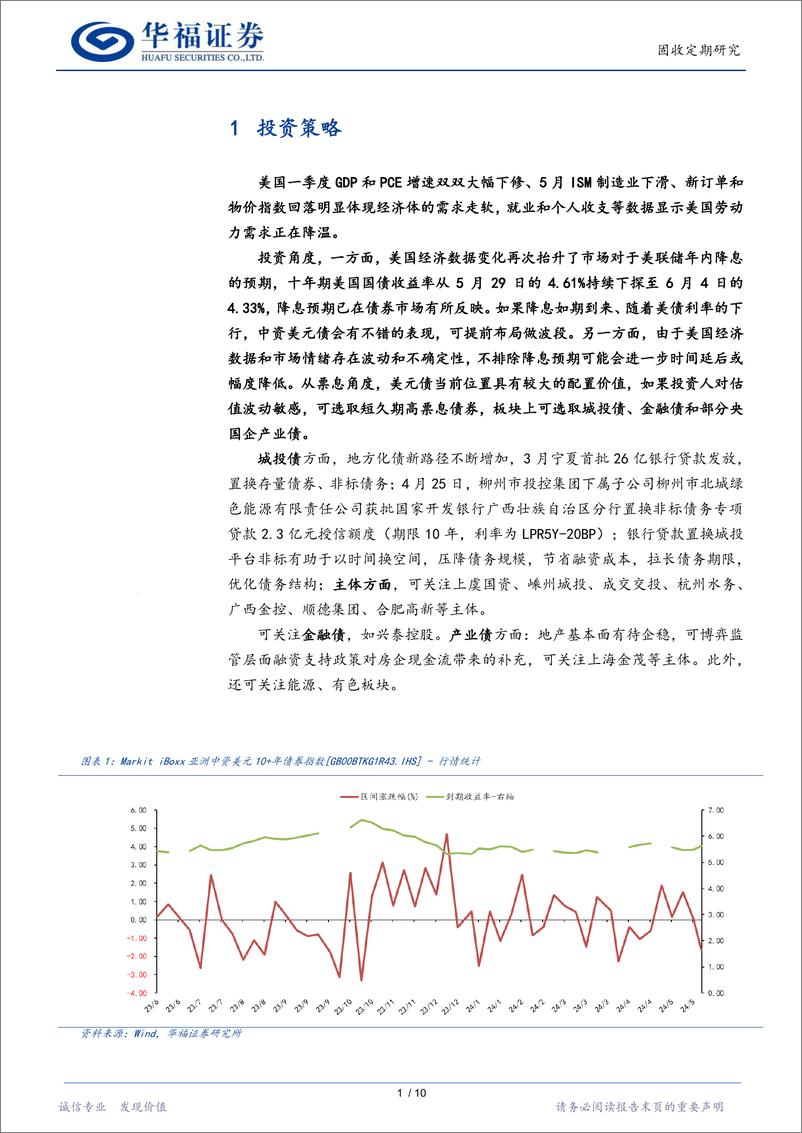 《【华福固收】降息预期升温背景下中资美元债配置价值凸显-240605-华福证券-13页》 - 第3页预览图