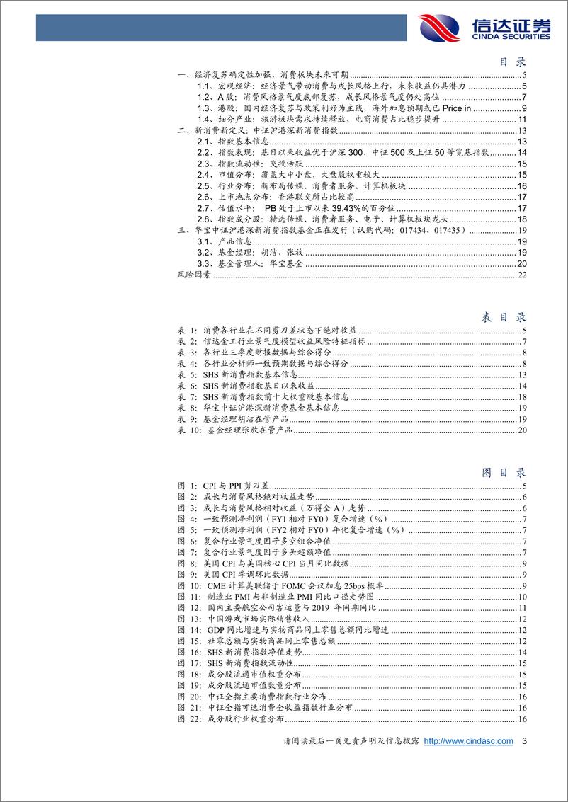 《经济渐复苏，把握新机遇：华宝中证沪港深新消费-20230320-信达证券-24页》 - 第4页预览图