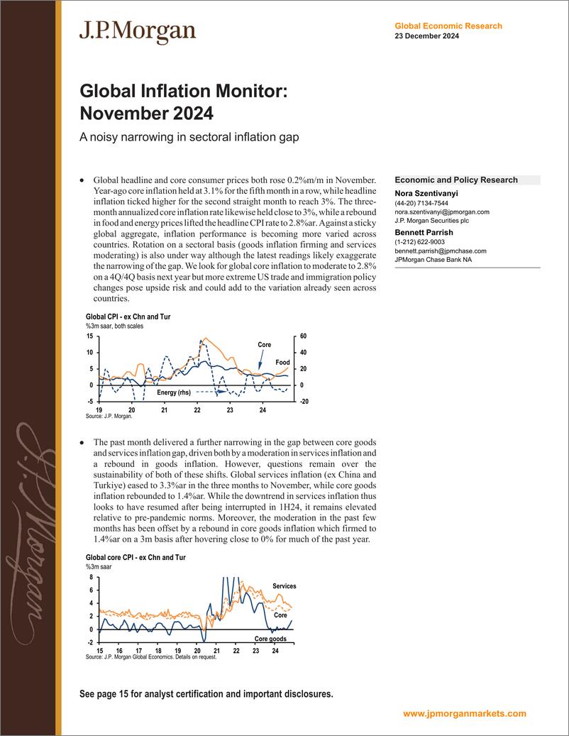 《JPMorgan Econ  FI-Global Inflation Monitor November 2024 A noisy narrowing in...-112355209》 - 第1页预览图