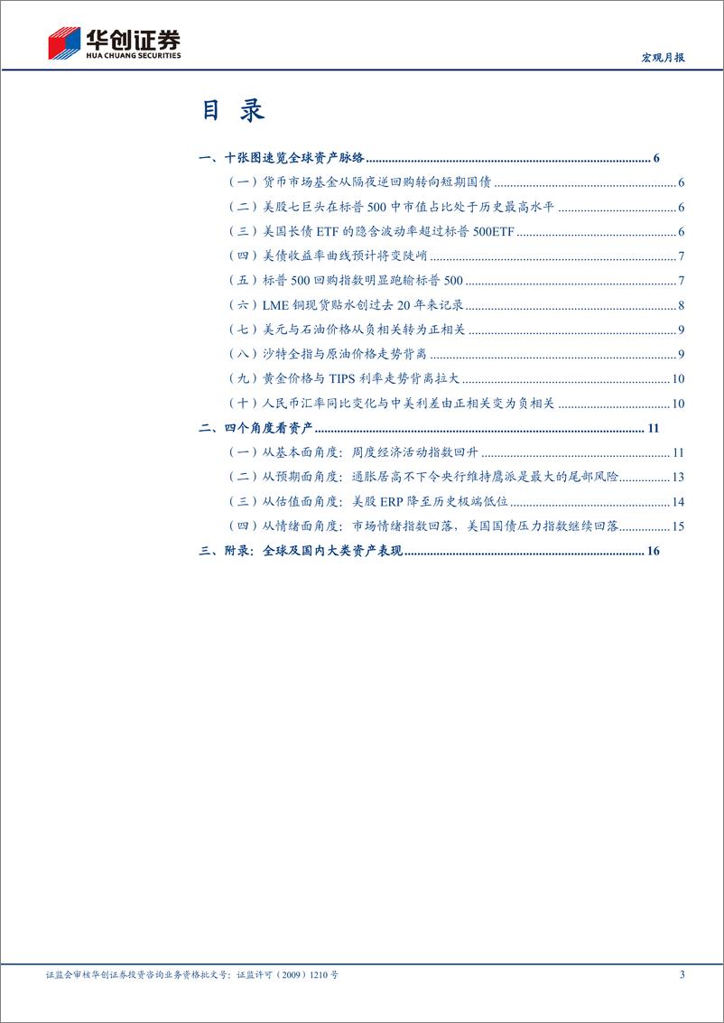 《【宏观月报】10月全球资产十大主线：美股七巨头在标普500中市值占比处于历史最高水平-20231103-华创证券-22页》 - 第4页预览图