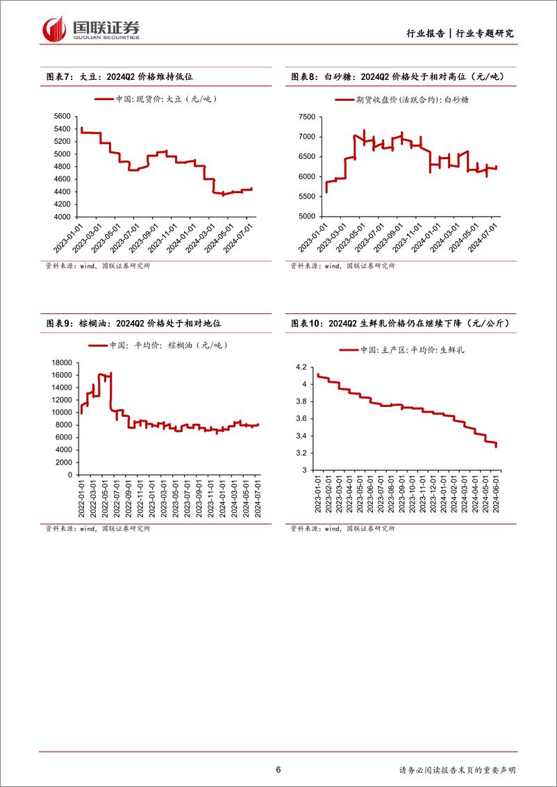 《食品饮料行业大众品2024Q2前瞻：需求平淡，业绩分化-240709-国联证券-11页》 - 第6页预览图