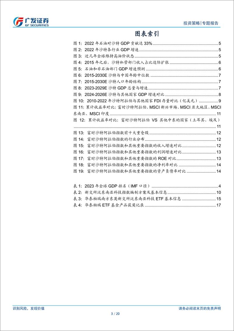 《华泰柏瑞南方东英沙特阿拉伯ETF：分享沙特经济崛起红利-240624-广发证券-20页》 - 第3页预览图