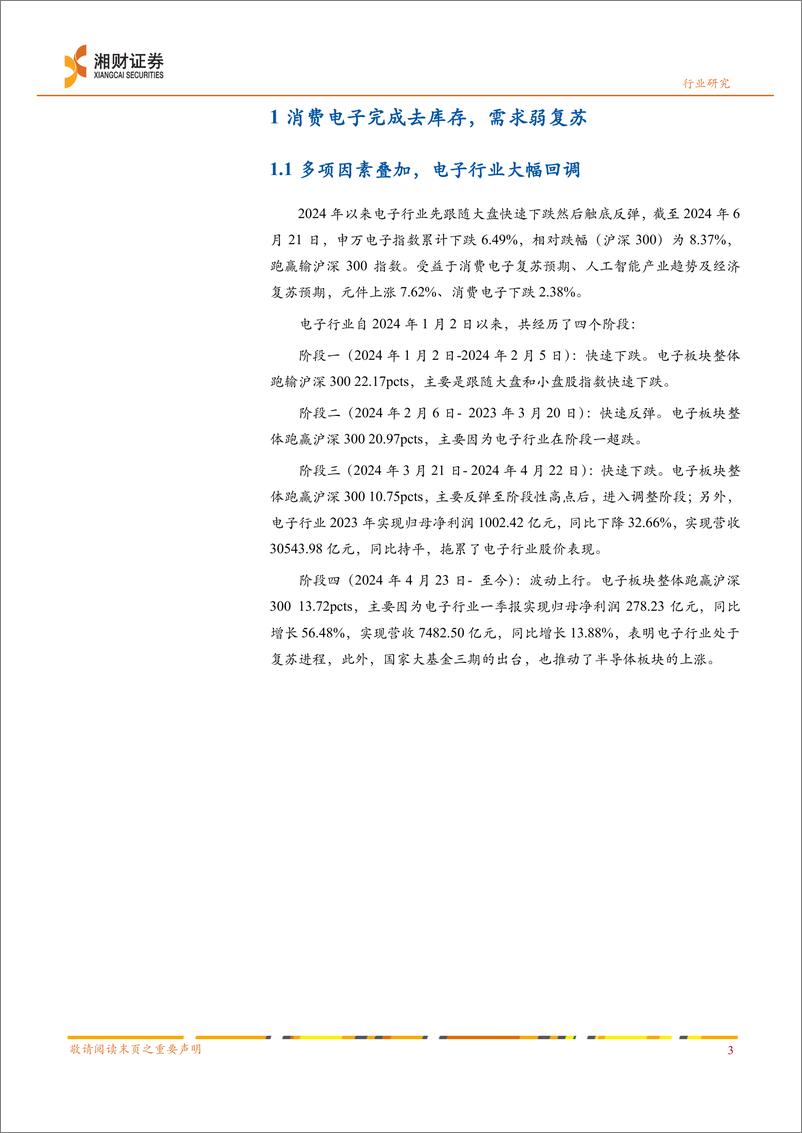 《电子行业2024年度中期策略：AI端侧落地加速，自动驾驶稳步推进-240623-湘财证券-27页》 - 第5页预览图