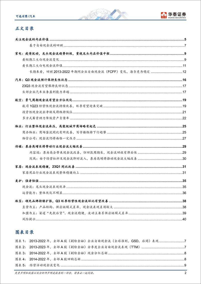 《家用电器汽车行业专题研究：预期Q3现金流状况环比改善-20230820-华泰证券-43页》 - 第3页预览图