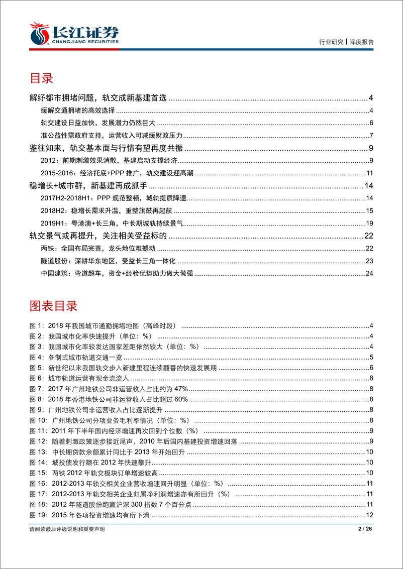 《建筑与工程行业轨交行业专题报告：重整旗鼓，蓄势待发-20190612-长江证券-26页》 - 第3页预览图