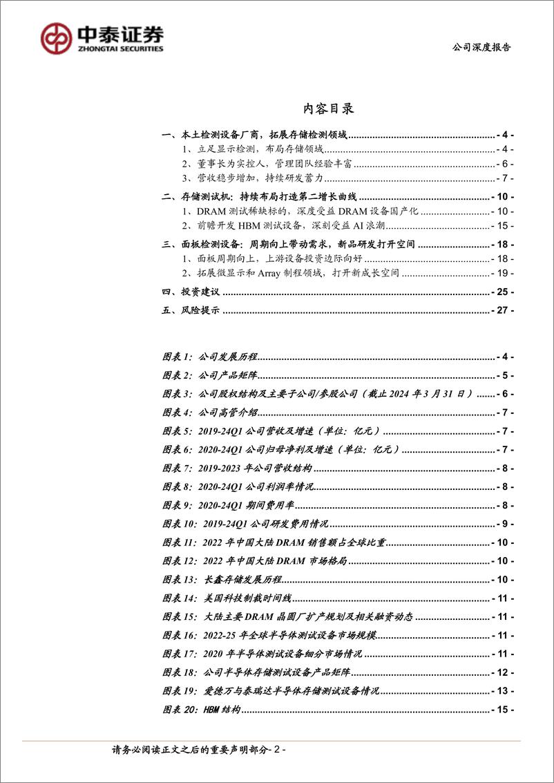 《中泰证券-精智达-688627-精智达：面板＋存储测试双轮驱动，前瞻布局HBM设备》 - 第2页预览图