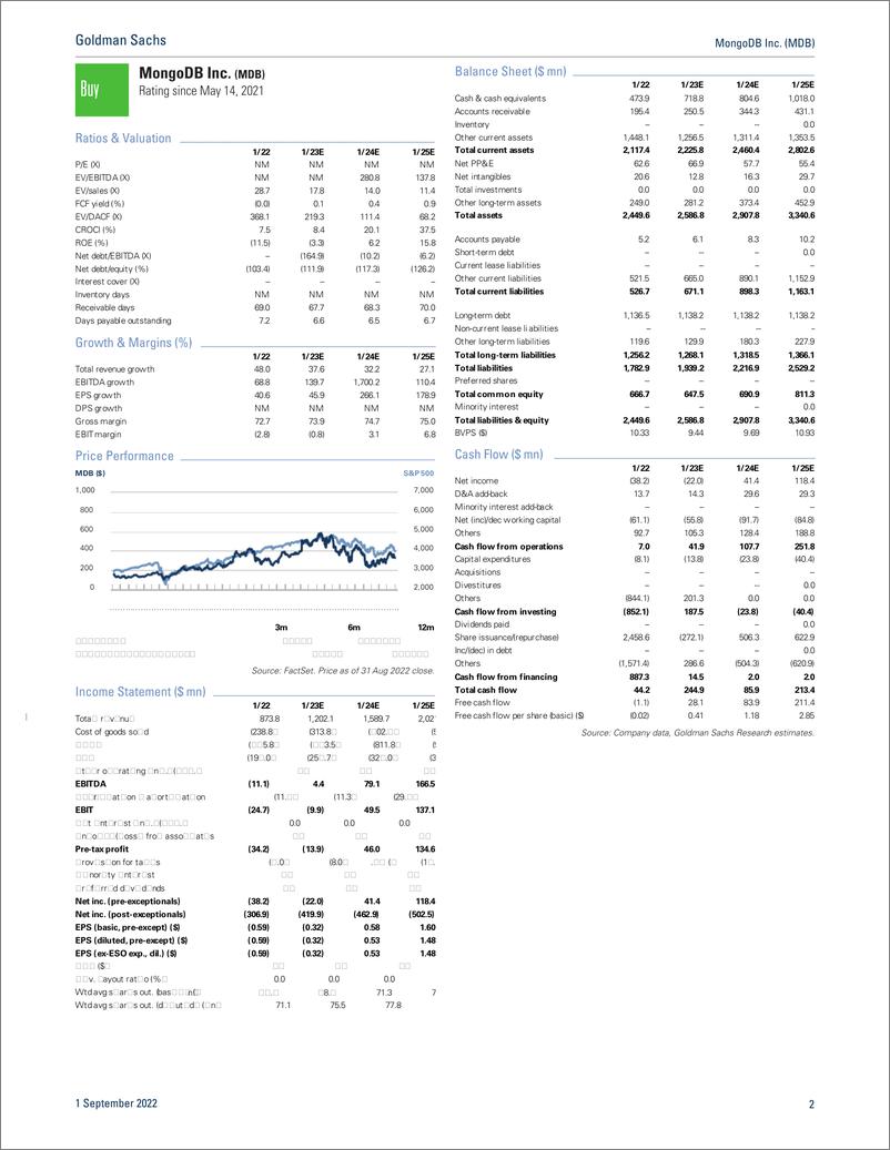 《MongoDB Inc. (MDB Unchanged Guidance Amidst Slowing Consumption Belies Share Gains in $70bn+ Market - F2Q23 Results (1)》 - 第3页预览图