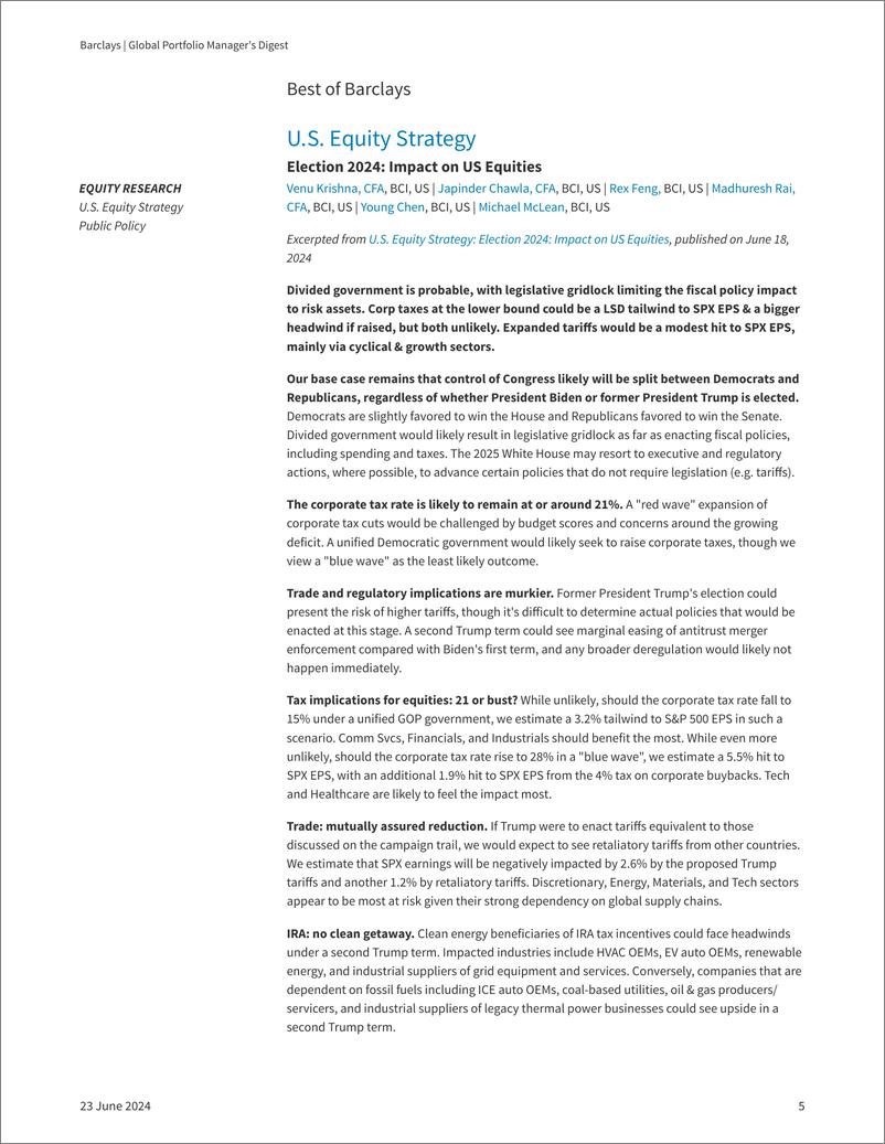 《Barclays_Global_Portfolio_Manager_s_Digest_Risky_Business》 - 第5页预览图