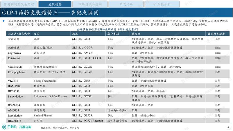 《降糖减重明星药—GLP-1产业现状与未来发展报告-药融咨询》 - 第6页预览图