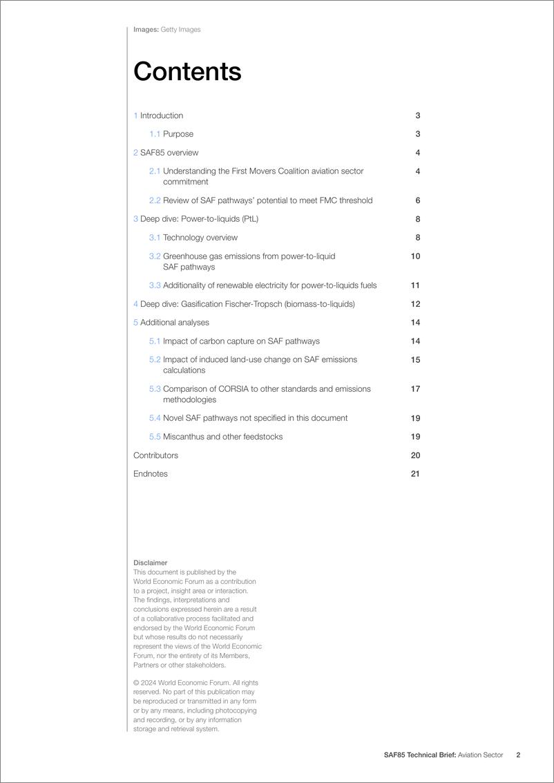 《世界经济论坛-SAF85技术简报：航空部门（英）-2024.8-23页》 - 第2页预览图