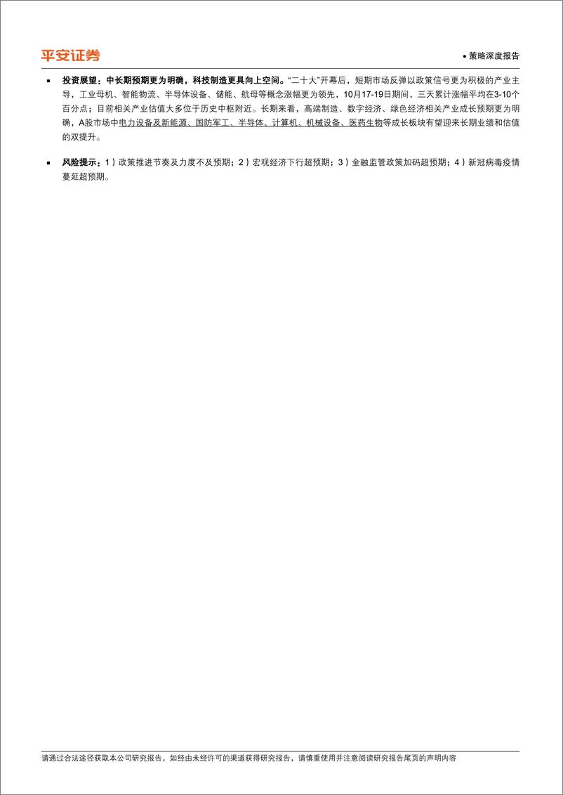 《策略深度报告：更为明确的中长期预期-20221019-平安证券-18页》 - 第3页预览图