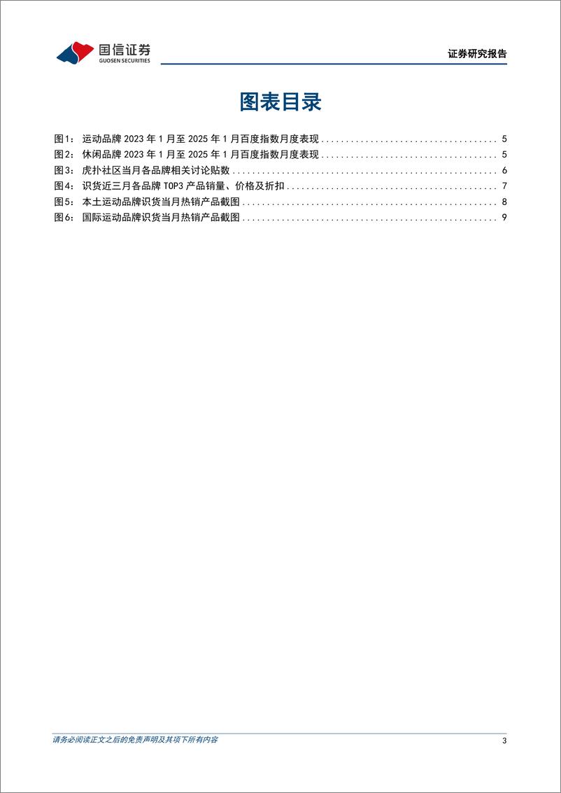 《纺织服装行业品牌力跟踪月报202501期：各品牌积极推出新年新品，识货平台销量环比提升-250210-国信证券-13页》 - 第3页预览图