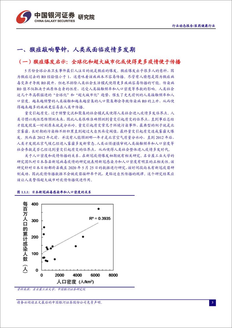 《医药行业：猴痘敲响警钟，需加强医疗基础设施建设-20220607-银河证券-18页》 - 第4页预览图