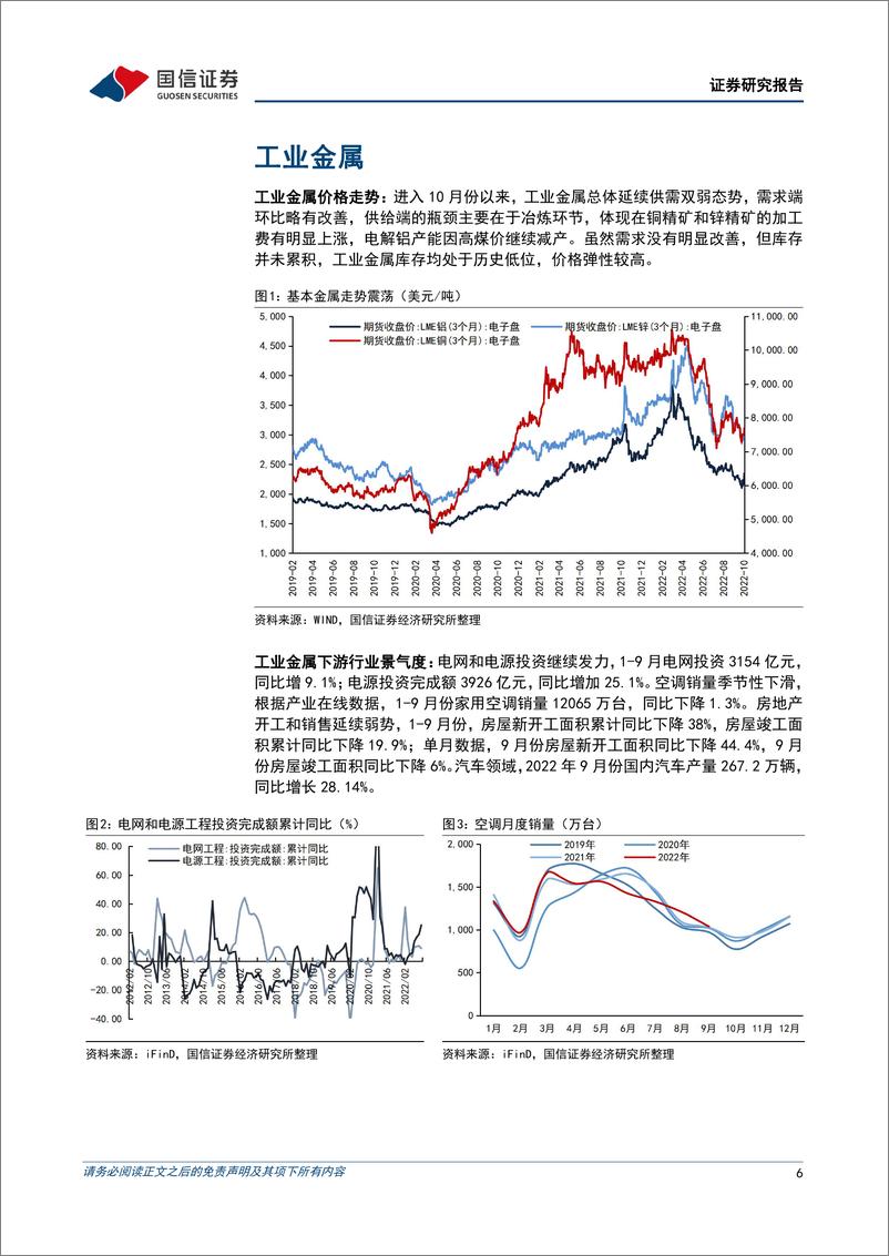 《金属行业11月投资策略暨三季报总结：电解铝供需格局改善，新能源金属旺季来临-20221103-国信证券-41页》 - 第7页预览图