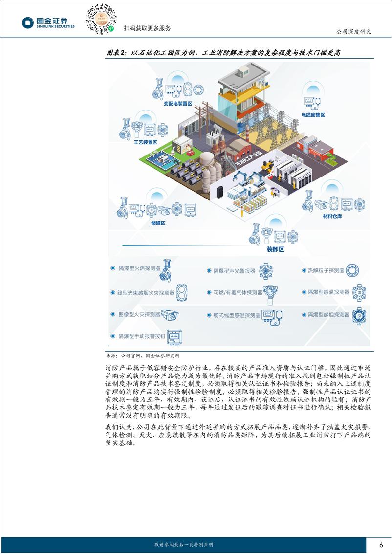 《青鸟消防(002960)国内消防报警龙头，出海%2b工业／行业消防塑造第二增长曲线-241111-国金证券-26页》 - 第6页预览图