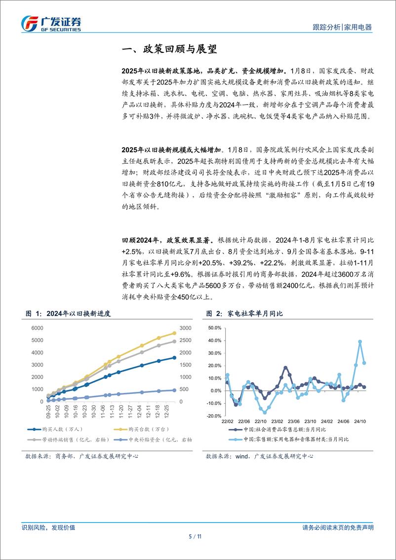 《家用电器行业：25年政策落地，有望继续提振家电内需-250108-广发证券-11页》 - 第5页预览图