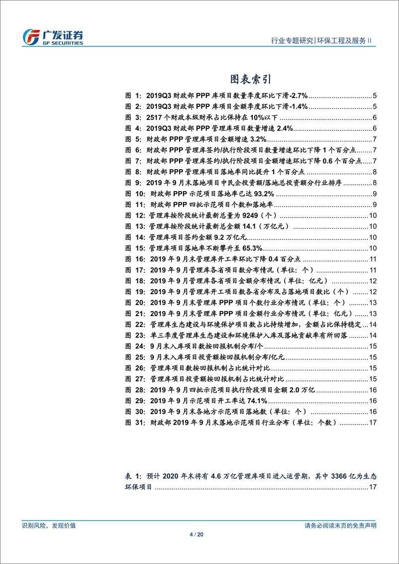 《环保工程及服务行业专题研究：政府和社会资本合作行业季报~2019年三季报，项目落地率持续提高，生态环保类增速更高-20191208-广发证券-20页》 - 第5页预览图