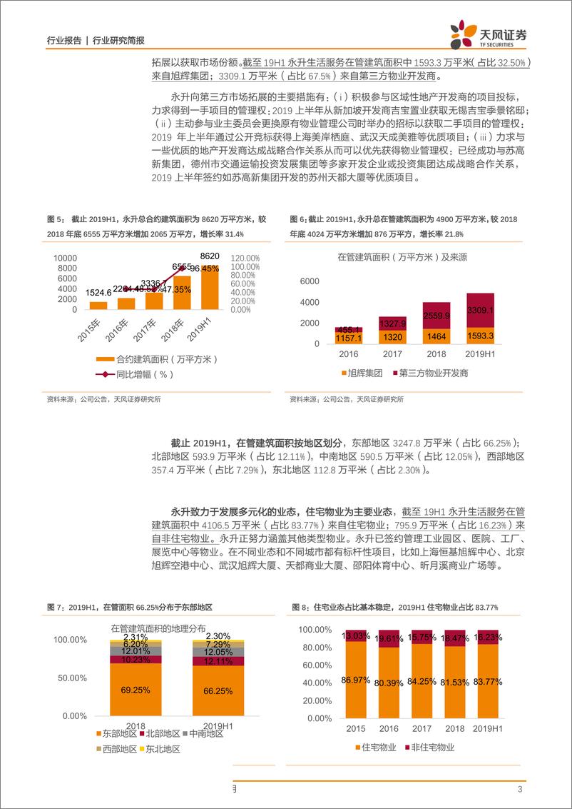 《物业行业永升生活服务：增值服务增速占比提升，19H1净利+120%盈利能力提升-20190815-天风证券-10页》 - 第4页预览图