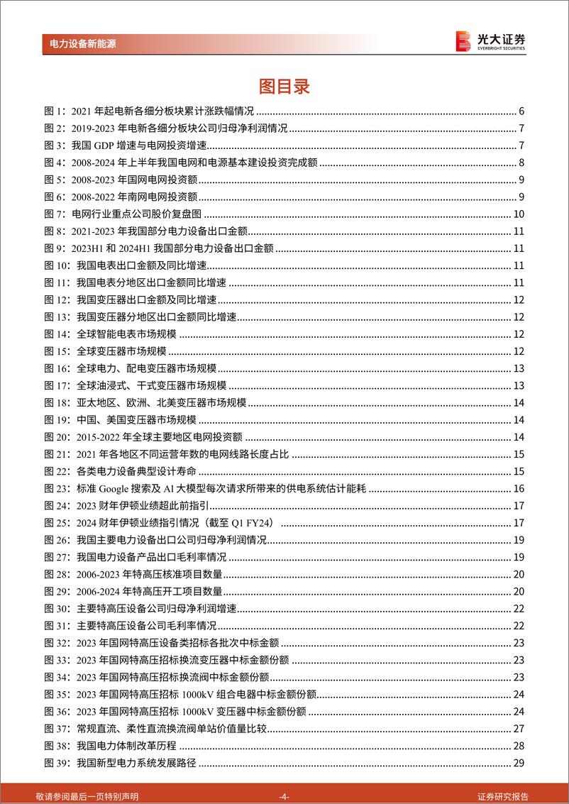 《电力设备新能源行业新型电力系统深度研究六：全球电网投资持续发力，主配网与出口景气共振-240902-光大证券-38页》 - 第4页预览图