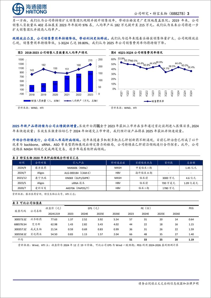 《特宝生物(688278)看好明年供需变化带来的业绩加速机会-241220-海通国际-13页》 - 第3页预览图