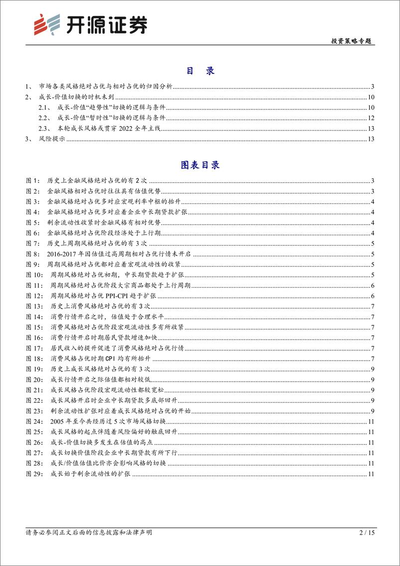 《投资策略专题：风格切换时机未到，增配成长正当时-20220904-开源证券-15页》 - 第3页预览图