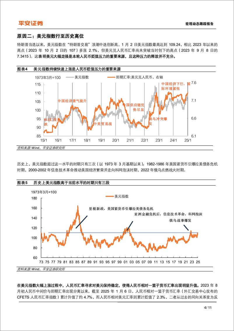 《宏观动态跟踪报告：人民币汇率开年之变-250111-平安证券-11页》 - 第4页预览图